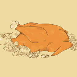 Курица скетч