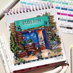 Уютный цветочный магазин