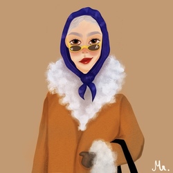 Модная старушка