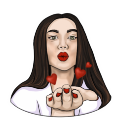 Стикер "Поцелуй"