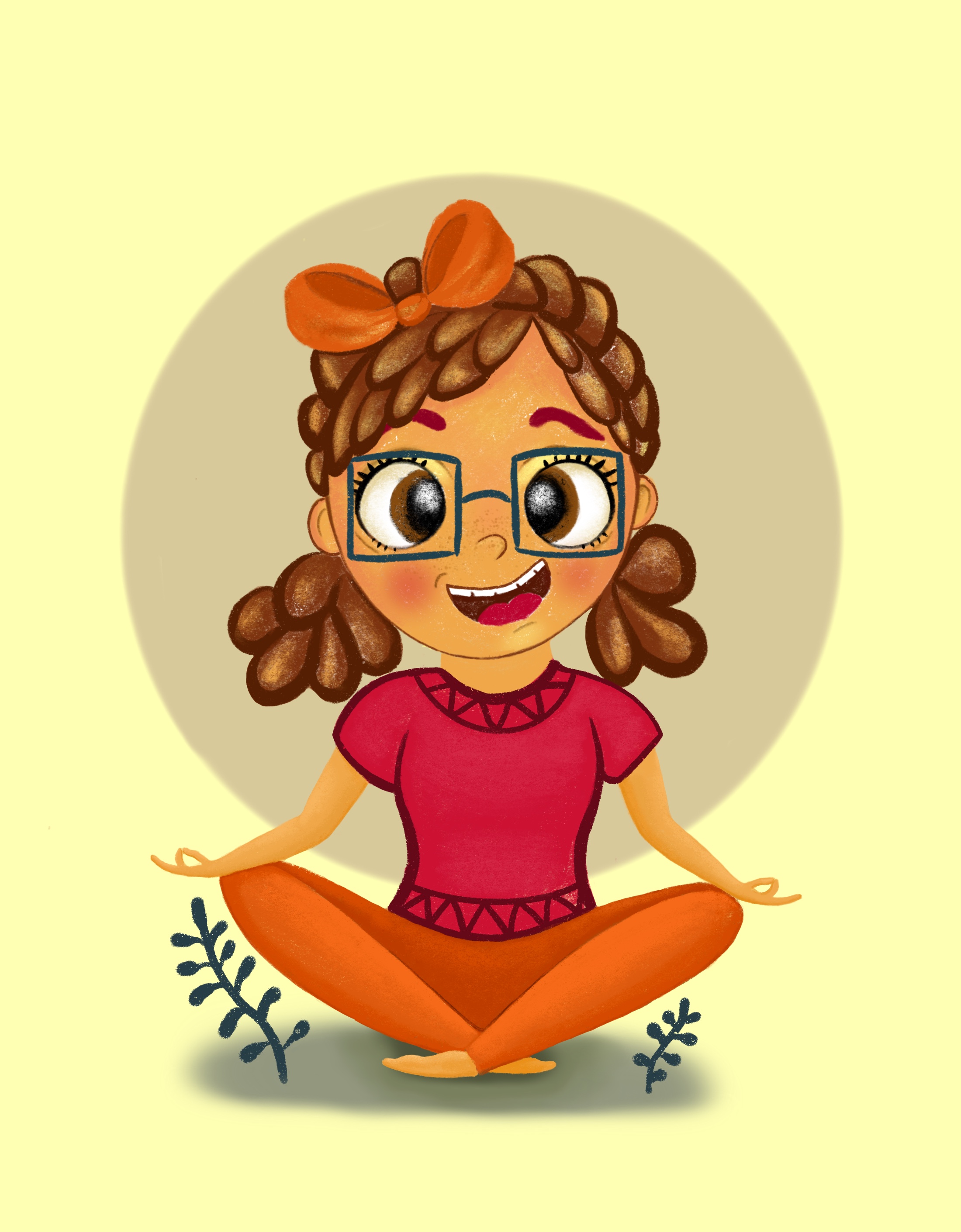 Иллюстрация Медитация | Illustrators.ru