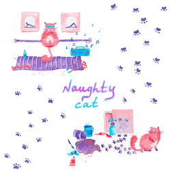 Naughty cat