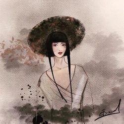 Девушка Японка