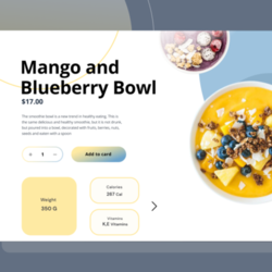 Concept bowl. Landing page 