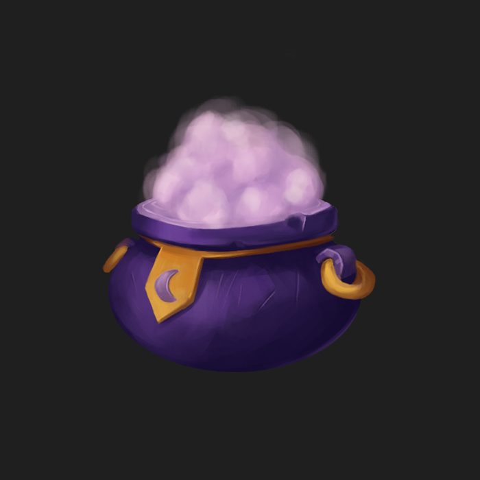 Иллюстрация Котелок в стиле 2d, game dev | Illustrators.ru