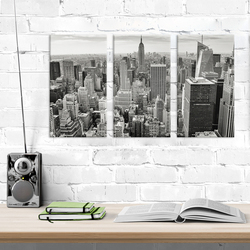 Модульная фотокартина в интерьере "Большой город"