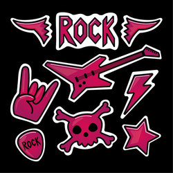 Rock stickers!
