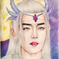 Сяо Чжаня в виде дракона 