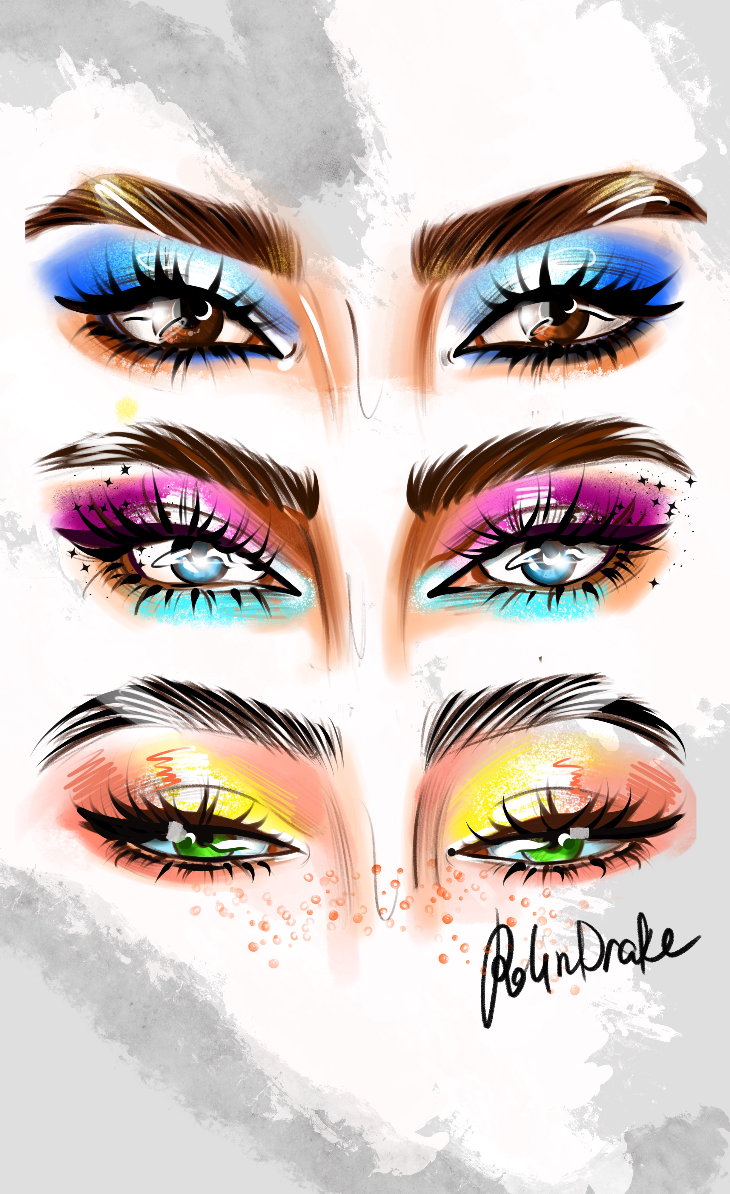 Make up Facechart