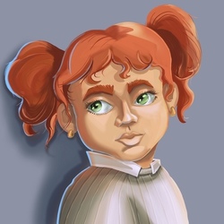 Портрет рыжей девочки