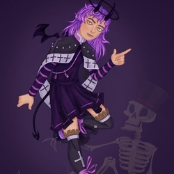 Violet demon