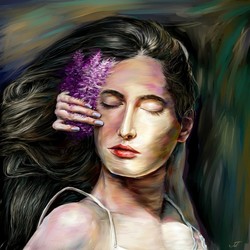 Незнакомка с сиренью. 