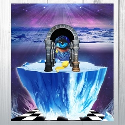 The icy eye of Atlantis.