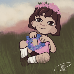 Девочка с венком