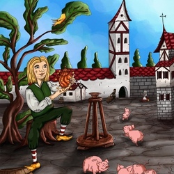 Иллюстрации к книге «Свинопас» Г.Х.Андерсен (Издательство Kirjastus Papüürus OÜ)
