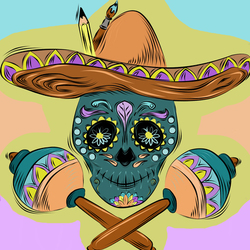 Веселый череп