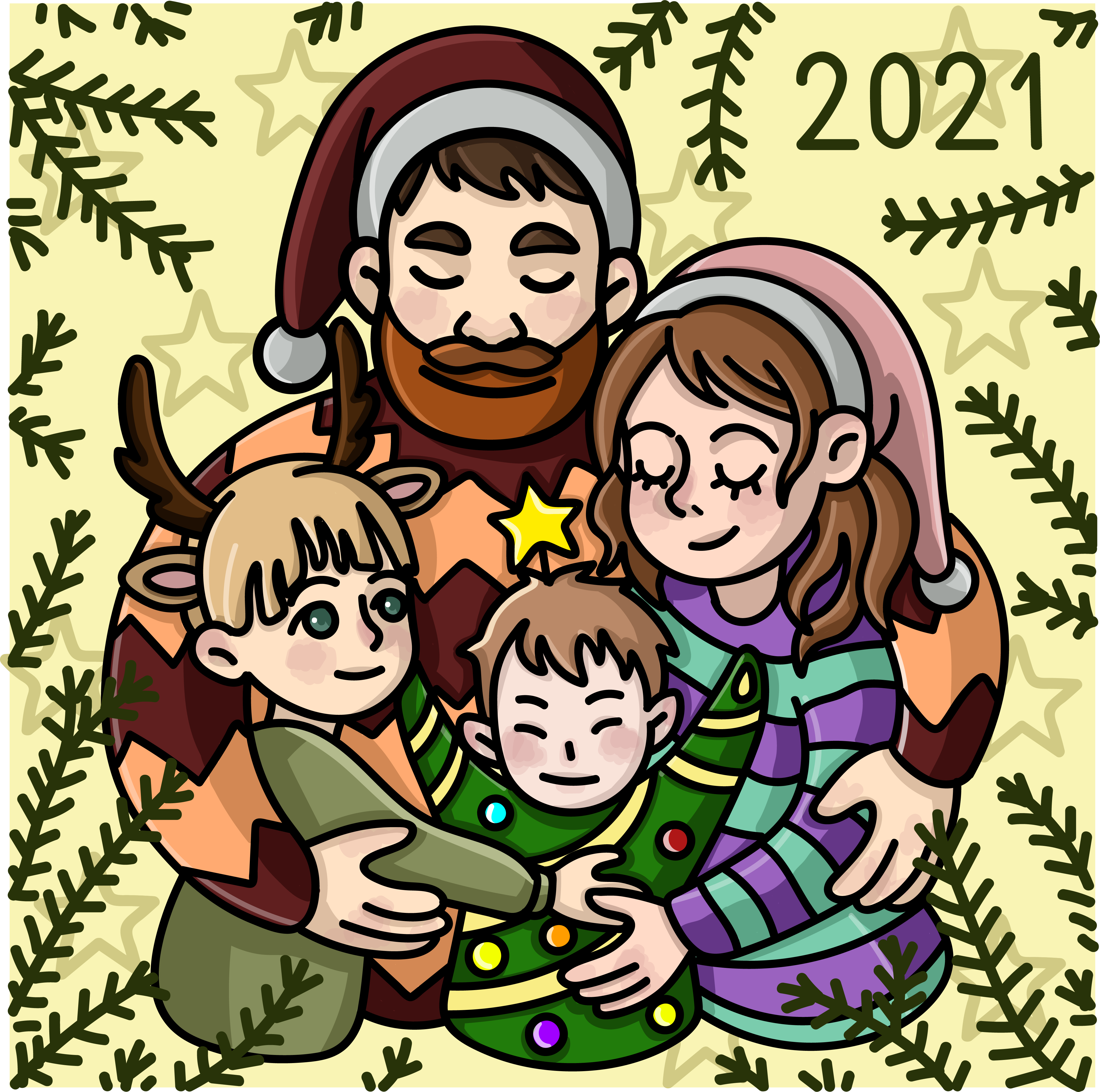 Новогодняя открытка