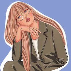 Девушка в очках