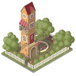 Домик с садом