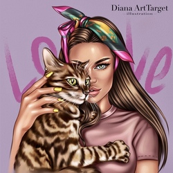 Арт с домашним питомцем 