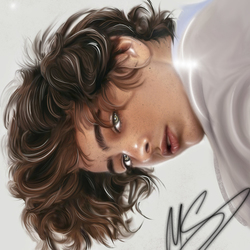 Тимоти Шаламе, портрет по фото.