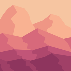 Горы в пустыне (вектор)