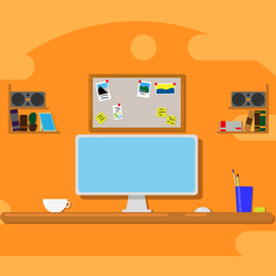 Рабочее место (вектор)