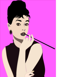 портрет Одри Хеппборн