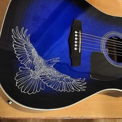 Роспись акустической гитары 