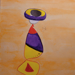 Мужчина в шляпе наизнанку