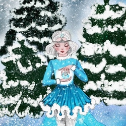 Принцесса пушистых снежинок