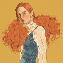 Рыжая девушка