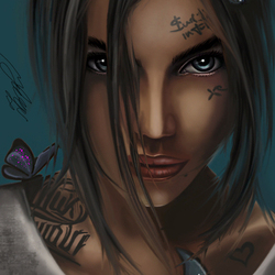 арт девушка