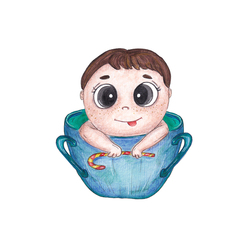Малыш в чашке