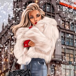 Новогодняя девушка 