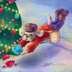 Персонаж - целитель ёлочных игрушек