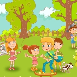 Дети в парке