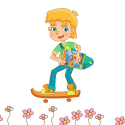 Мальчик с журналом "Классный"