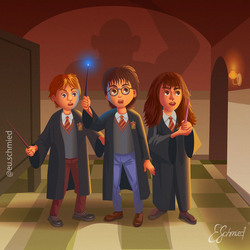 Harry Potter with friends