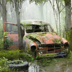 Abandon car (Procreate)
