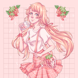 Клубничный коктейль