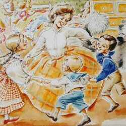 Мама танцует с детьми