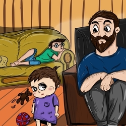 Домашний вечер с сыновьями