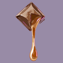 Иллюстрация "Шоколад с карамелью"