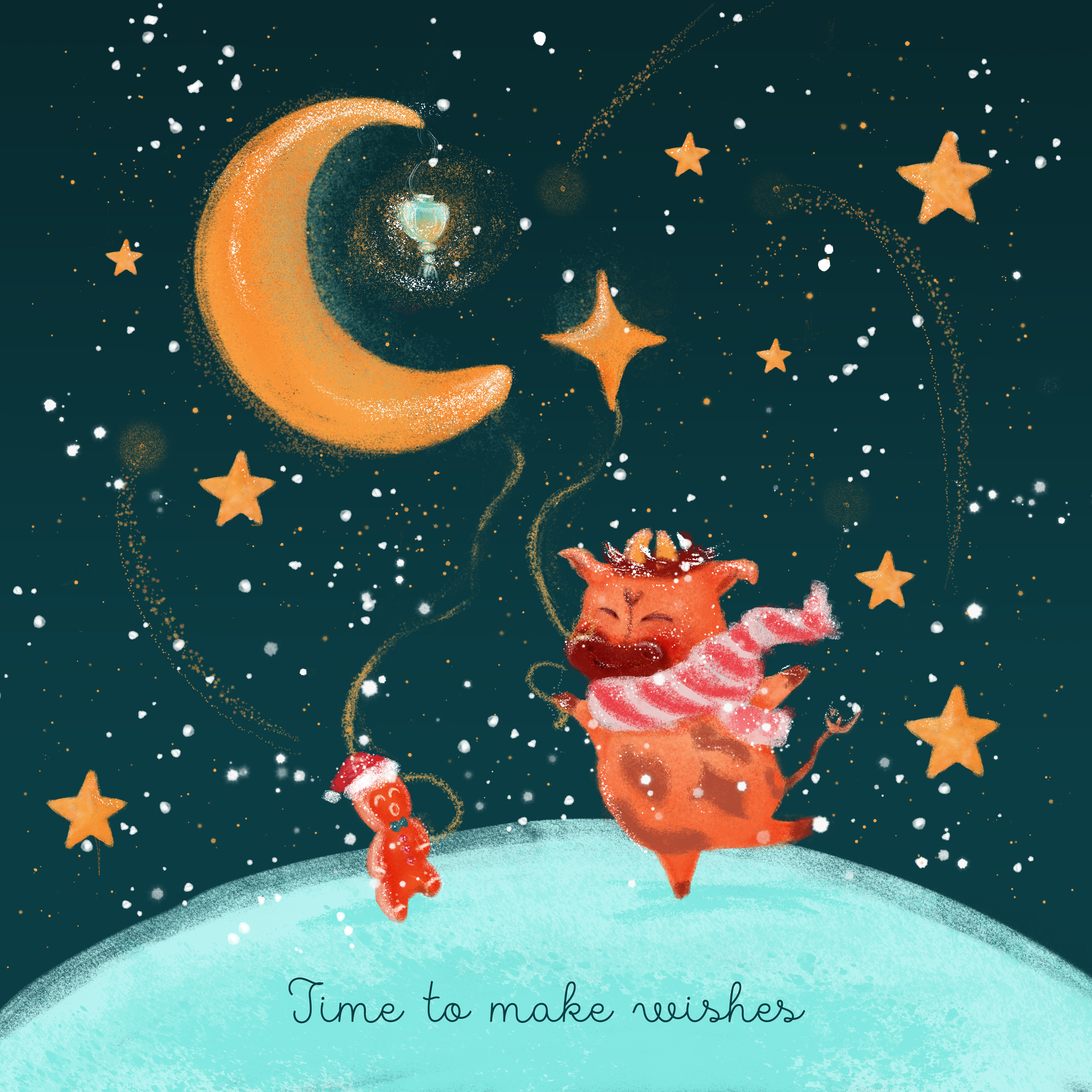 Открытка с символом 2021