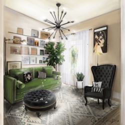 Иллюстрация интерьера на заказ