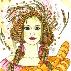Девочка-пшеница