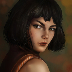 Mystery girl's portrait 