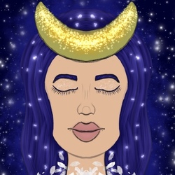 Девушка луна