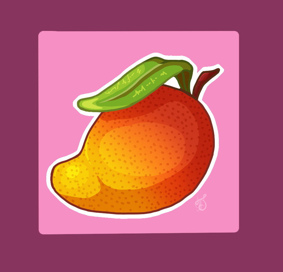 Иллюстрация Манго в стиле 2d | Illustrators.ru